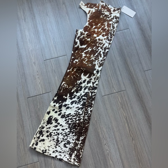 Brown Cow-print pants NWT - Picture 6 of 6